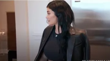Chanel CC Vintage Crop Top worn by Kylie Jenner in Keeping Up with the Kardashians (Season16 Episode10)