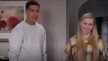 Ami Ami De Coeur Sudadera de algodón bordado usada por Andre Johnson, Jr. (Marcus Scribner) en negro (Temporada04 Episodio04)