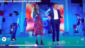 The wrap dress silk floral print of Moniek Boersma ( Ghost) in Highly Sunday 23.06.2019