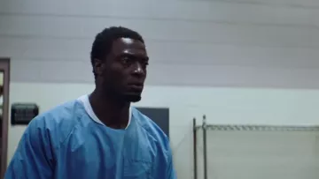 Blue Prison Scrubs worn by Brian Banks (Aldis Hodge) in Brian Banks