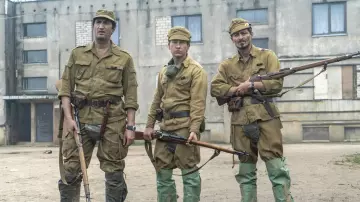 Pavel's (Barry Keoghan) chemical resistant boot covers as seen in Chernobyl S01E04