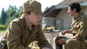 Pavel's (Barry Keoghan) soviet military cap as seen in Chernobyl S01E04