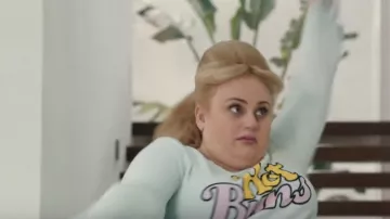 Wildfox Hot Buns crewneck worn by Penny Rust (Rebel Wilson) in The Hustle