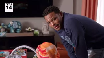 Sudadera bordada Kenzo Tiger usada por Andre 'Dre' Johnson (Anthony Anderson) en negro (Temporada 04 Episodio 06)