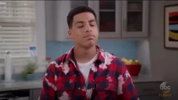 La camisa a cuadros de Rail Bleach usada por Andre Johnson, Jr. (Marcus Scribner) en negro (Episodio 08 de la temporada 04)