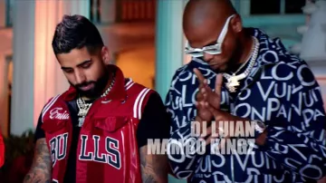 Louis VuittonFull Monogram Jacquard Crew Neck worn by Anuel AA as