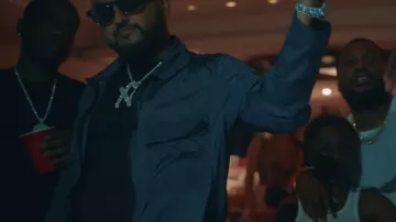 Black t-shirt worn by Nav as seen in his Tap music video feat. Meek Mill