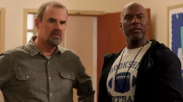 Grey Shirt worn by John Harrison (Alex Kendrick) as seen in Overcomer