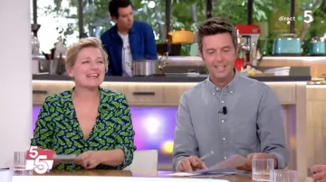 La camiseta verde de Anne-Élisabeth Lemoine en Cà vous del 18/06/2019