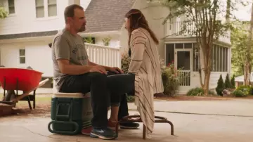 Striped Kimono Robe worn by Amy Harrison (Shari Rigby) as seen in Overcomer