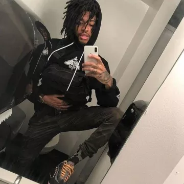 Jack & Jones Paul Chop WW Forest Night Camo STS Cargo pants worn by Scarlxrd on his Instagram account