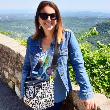 Le sac Longchamp porté par Valérie Bénaïm sur son compte Instagram @valerie.benaim