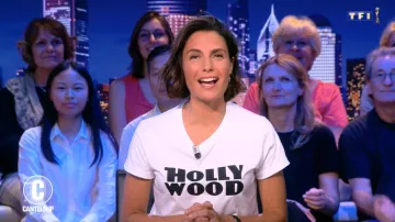 Le t-shirt  HOLLYWOOD de Alessandra Sublet dans C'est Canteloup