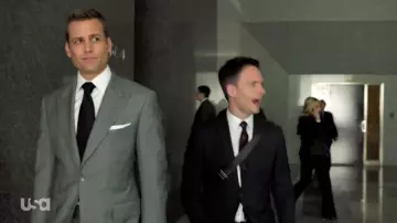 Black tie worn by Harvey Specter (Gabriel Macht) as seen in Suits (Season 09)
