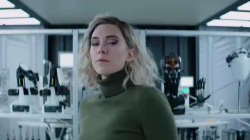 Le col roulé vert kaki de Hattie Shaw (Vanessa Kirby) dans Fast & Furious : Hobbs & Shaw