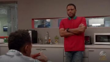 Gucci Designer Polo Shirts portés par Andre "Dre' Johnson (Anthony Anderson), en black-ish (S04E13)