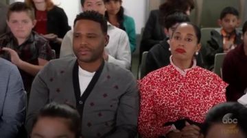 Gucci Cardigan en Laine Avec des Abeilles Et des Étoiles portés par Andre "Dre' Johnson (Anthony Anderson), en black-ish (Season04 Episode15)