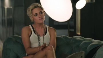 White tank top worn by Sabina Wilson (Kristen Stewart) in Charlie's Angels