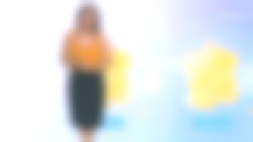 Le top à motif palmiers de Anaïs Baydemir dans Météo de France 2