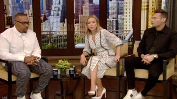 Shoshanna Sandrelli Dress worn by Kelly Ripa on LIVE with Kelly and Ryan June 24,2019
