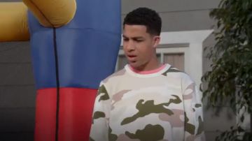 G Star Raw Stalt Camouflage Crewneck Sweatshirt usada por Andre Johnson, Jr. (Marcus Scribner) en negro (Season04 Episode20)