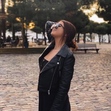 The biker jacket black EnjoyPhoenix on his account Instagram @enjoyphoenix