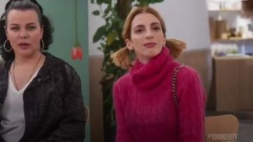 Matthew Adams Dolan Turtleneck Cable Knit Sweater worn by Lauren Heller (Molly Bernard) in Younger (S06E03)