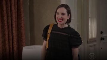 Ulla Johnson Desi Short Sleeve Blouse worn by Jen (Zoe Lister-Jones) in Life in Pieces (S04E11)