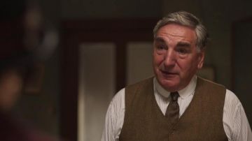 Brown Tweed Waistcoat worn by Charles Carson (Jim Carter) in Downton Abbey