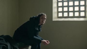 The coats worn by Katharine Gun (Keira Knightley) in the Official Secrets