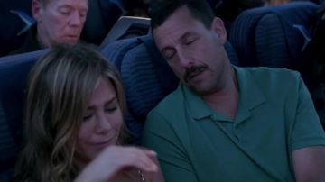 Green Short  Sleeves  Polo Shirt worn by Nick Spitz (Adam Sandler) in Murder Mystery