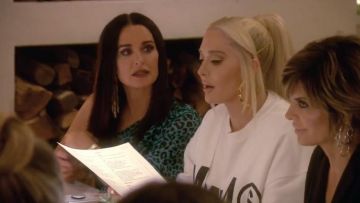 MM6 Maison Margiela  Logo Printed Sweatshirt worn by Erika Girardi in The Real Housewives of Beverly Hills (S09E20)