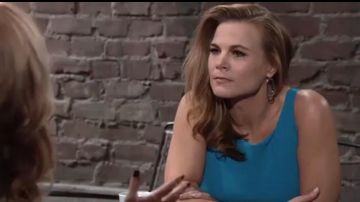 Halogen Oval Drop Earrings worn by Gina Tognoni as seen in The Young and the Restless MAY 30, 2019