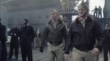 The leather jacket G1 of Ed Skrein in Midway