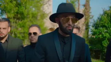 Sunglasses brown de Niro in his clip with Ninho - Kim Jong-il