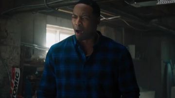 The plaid shirt of Young Fridge (Ser Darius Blain) in Jumanji : Welcome to the Jungle 2