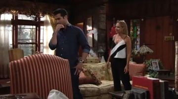 Parker Frida Jumpsuit usado por Cait Fairbanks como se ve en The Young and the Restless JUNIO 6, 2019