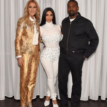 Los pantalones Dickies negros de Kanye West en la cuenta de Instagram de @teamkanyedaily