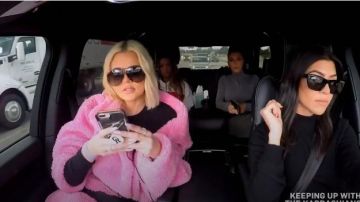 Porsche Design Sunglasses in Pink Gradient – Mercury Silver Mirrored worn by Khloé Kardashian in Keeping Up with the Kardashians (S16E12)