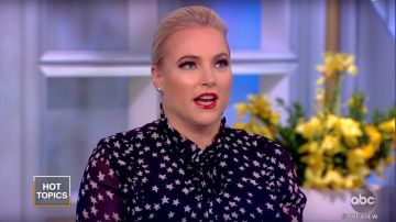 L.K.Bennett Filia Star Print Silk Flared Dress worn by Meghan McCain on The View June 28, 2019