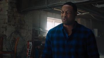 The shirt, blue plaid Young Fridge (Ser Darius Blain) in Jumanji : Welcome to the Jungle 2