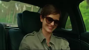 Oversize brown sunglasses worn by Emilie (Eva Green) in Euphoria