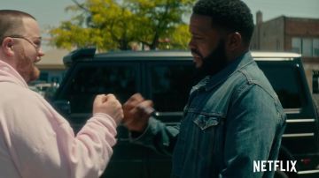 Blue Western Denim Jacket worn by Romelo Reese (Anthony Anderson) in Beats
