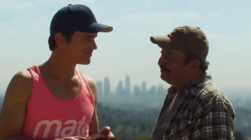 Navy Baseball Cap worn by Sean (Matt Bomer) in Papi Chulo