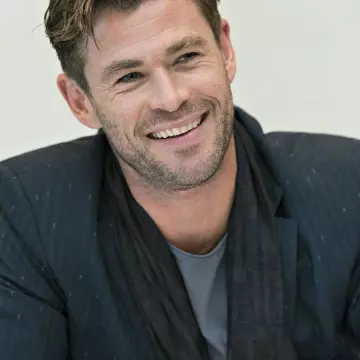 Etro Deconstructed Striped Suit worn by Chris Hemsworth on Instagram April 7, 2019