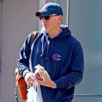 Champion Big C Logo Hoodie worn by Daniel Craig on Instagram