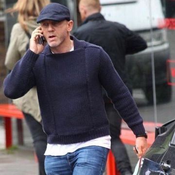 Brunello Cucinelli Selvedge Denim Jeans worn by Daniel Craig as seen on Instagram