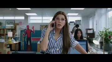 Blue Stripes Blouse worn by May Parker (Marisa Tomei) in Spider-Man: Far from Home