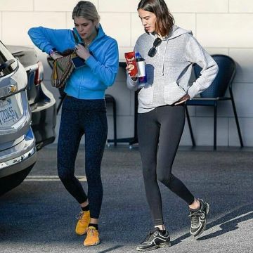 Chanel Neoprene Quilted Sneakers worn by Alexa Chung 9 April 2019