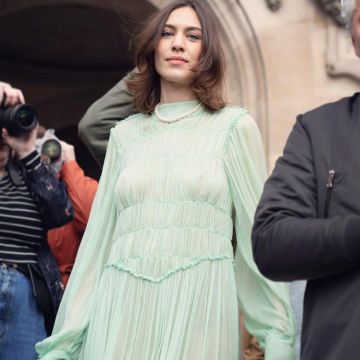 Stella Mccartney Cezama Dress worn by Alexa Chung 4 March 2019